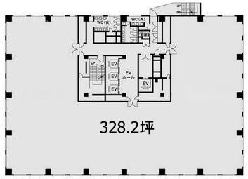神谷町プライムプレイス2F 間取り図