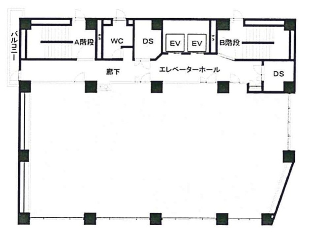 岩崎錦町ビルB1F 間取り図