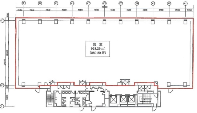 リバーサイド品川港南ビルA 間取り図