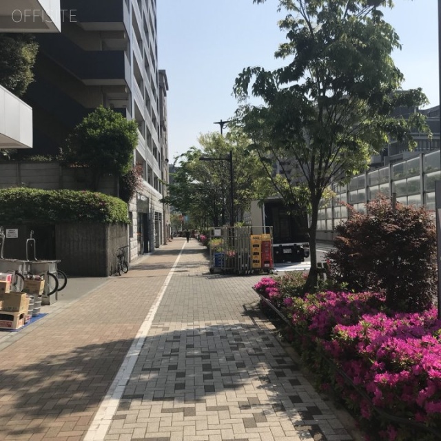 大永初台マンション ビル前面道路