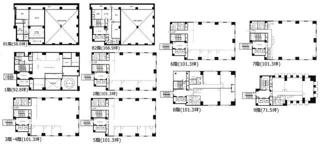 神田司町ビルB2F 間取り図