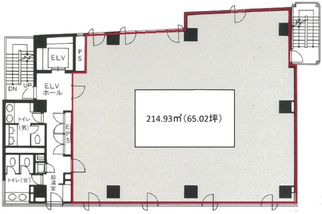 白鹿茅場町ビル4F 間取り図