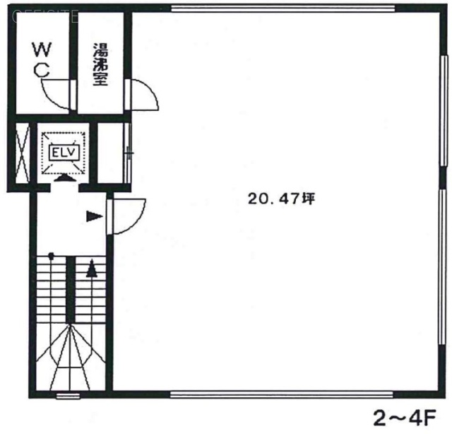 橋本第二ビル3F 間取り図