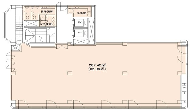 西新橋アネックスビルB1F 間取り図