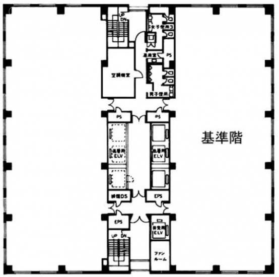新大崎勧業(大崎ニューシティ4号館)ビル1F 間取り図