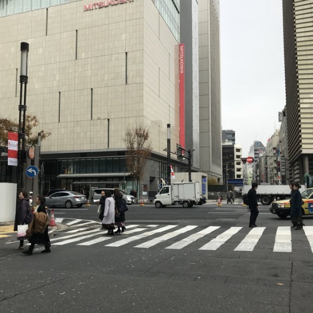 銀座プリンスビル ビル前面道路