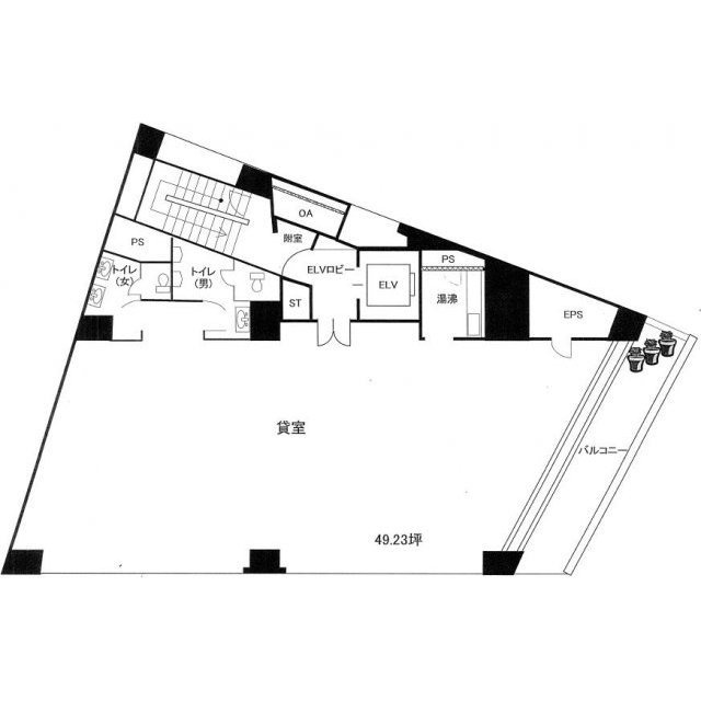 第3都ビル7F 間取り図