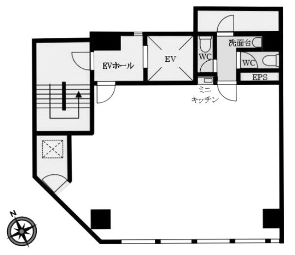 第3西欧ビル1F 間取り図