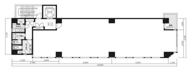 太平サクラビル7F 間取り図