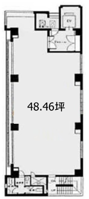 菅野ビル6F 間取り図