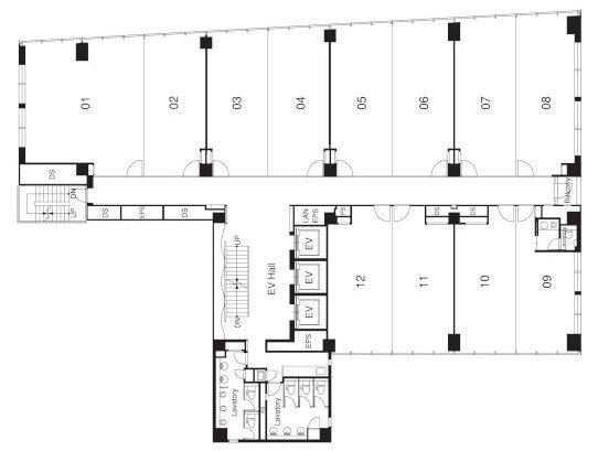 ビュレックス麹町705 間取り図