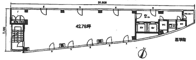 べルックス新宿ビルⅡ8F 間取り図