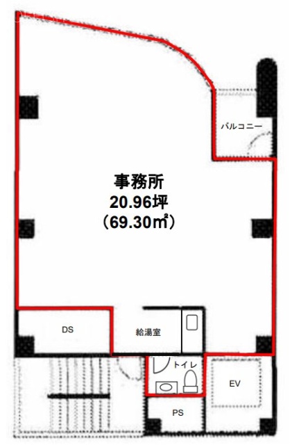 ワイ・エヌ銀座ビル10F 間取り図