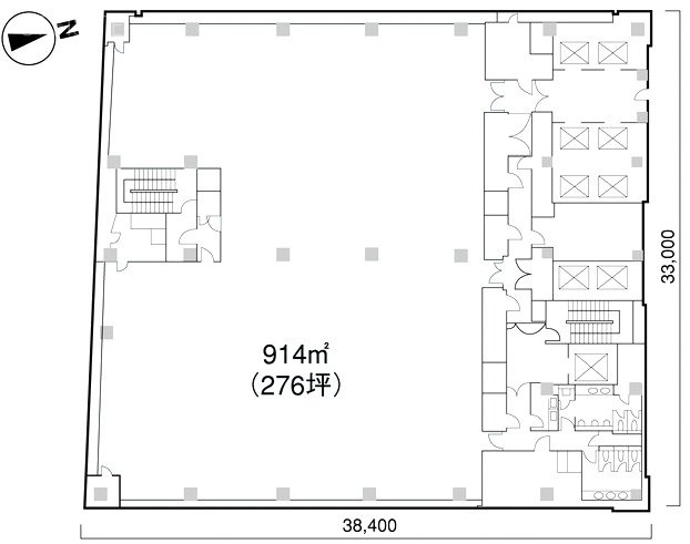 東京銀行協会ビル8F 間取り図