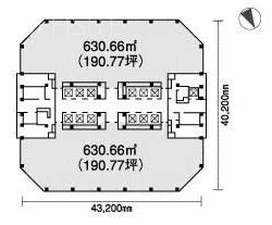 新川崎ツインタワー02001 間取り図