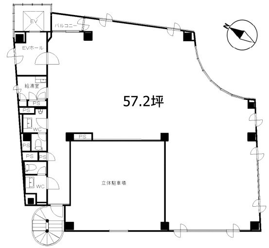 IS弓町ビル6F 間取り図
