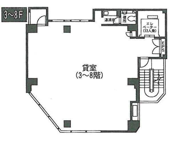 松孝商事ビル3F 間取り図