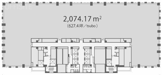 丸の内トラストタワー本館21F 間取り図