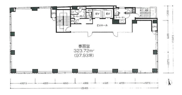 クローバー芝公園ビル7F 間取り図