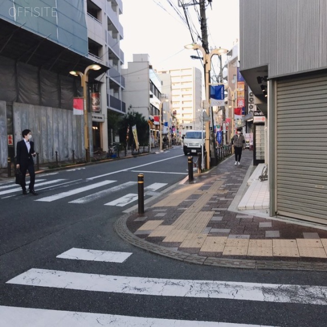 常盤台分室 ビル前面道路