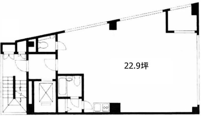 クローバー神谷町6F 間取り図