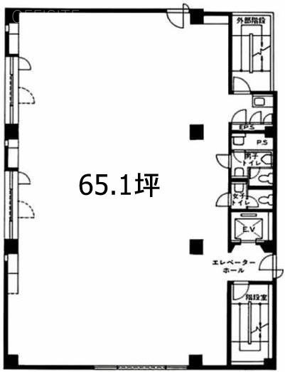 清月堂本店ビル9F 間取り図