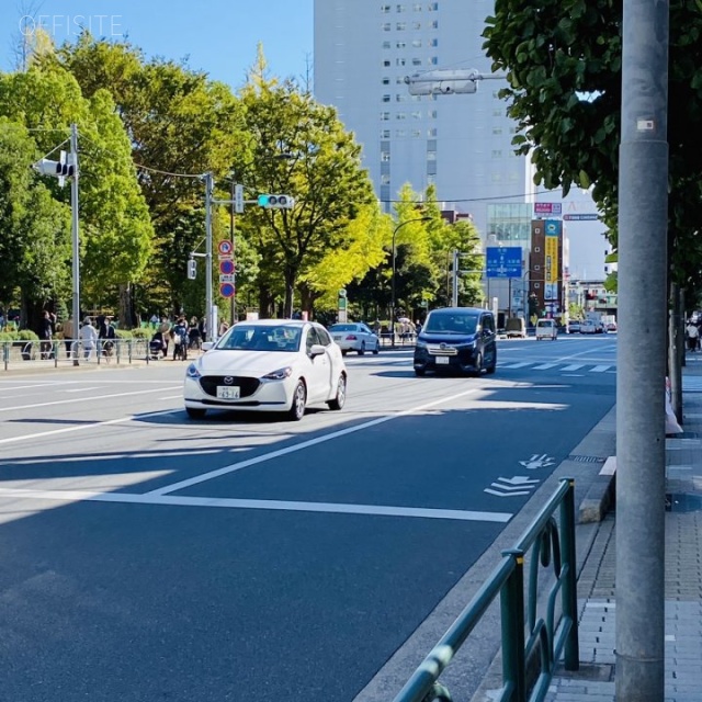 オリナスタワー ビル前面道路