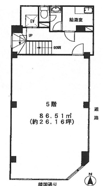 九段北1丁目ビル5F 間取り図
