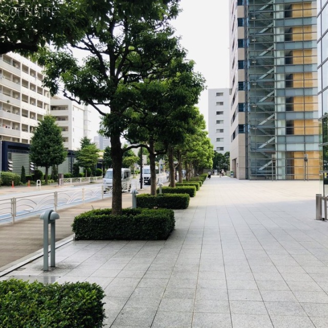 リバージュ品川オフィスタワー ビル前面道路