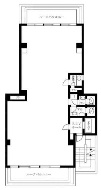 相模屋第5ビル4F 間取り図