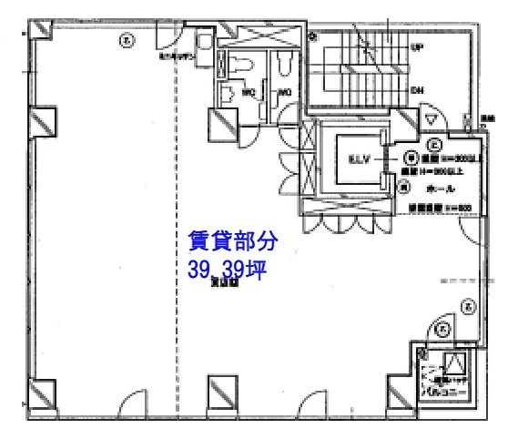 たちばなビル8F 間取り図