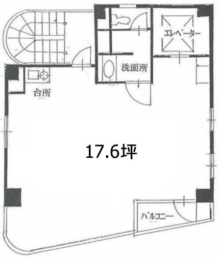 和円(わえん)ビル5F 間取り図