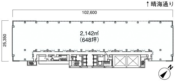 晴海センタービル2F 間取り図
