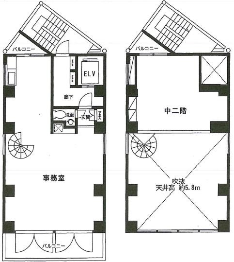 エイト・バイ・エイチ(8×H)8F~9F 間取り図