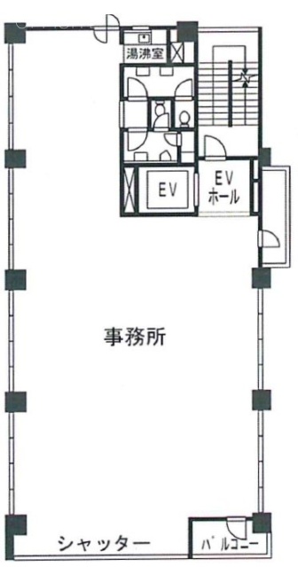 TSG御苑ビル2F 間取り図
