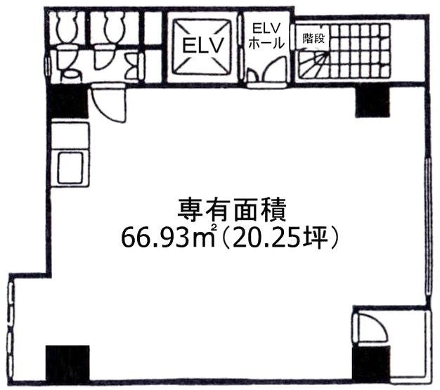 クリエイトビル5F 間取り図