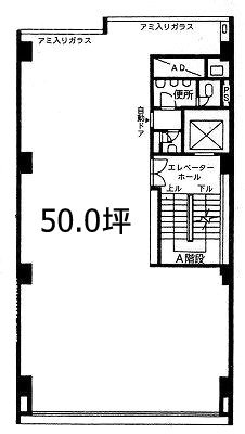 植松ビル6F 間取り図