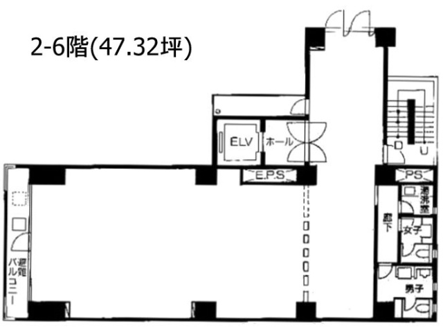 岩崎ビル5F 間取り図