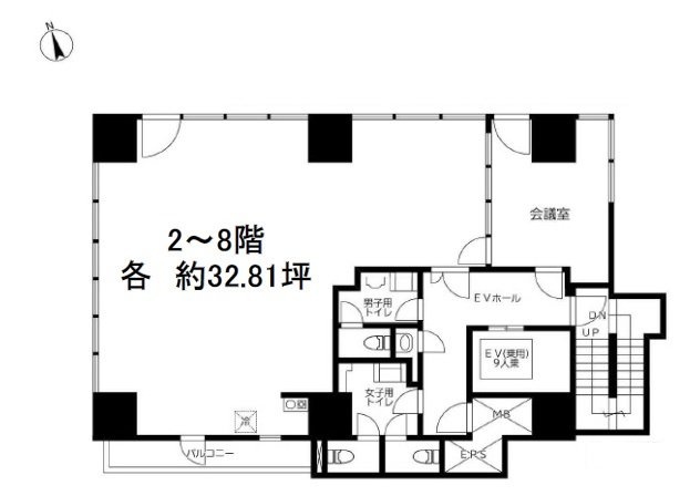KURAMACHIビル3F 間取り図