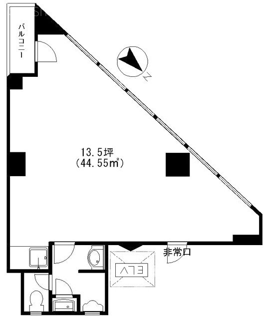 第一芝一丁目ビル6F 間取り図