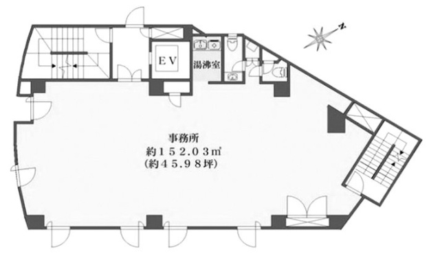 NK志村坂上ビル5F 間取り図