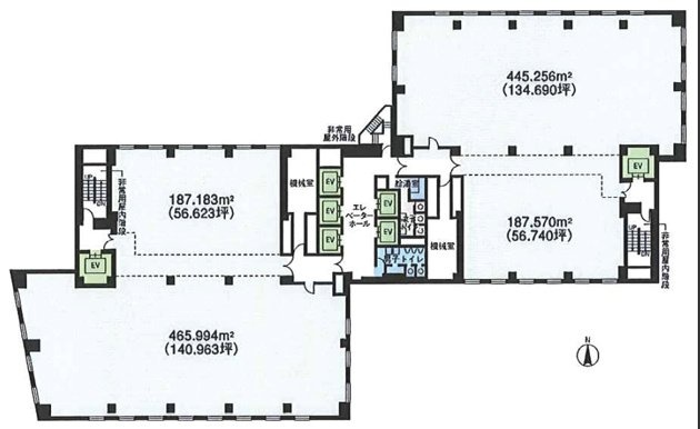 新宿サンエービル東 間取り図