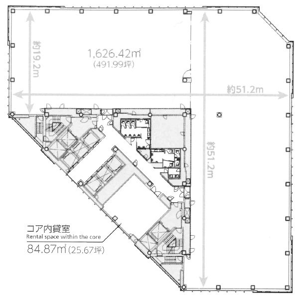 大手町ファーストスクエアイーストタワー103 間取り図