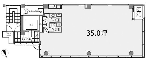 NS麻布十番ビル12F 間取り図
