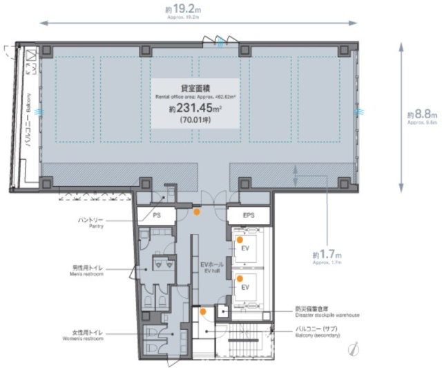 ZeST一番町4F 間取り図