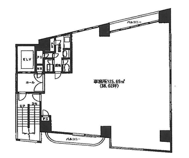 富士建LKビル6F 間取り図