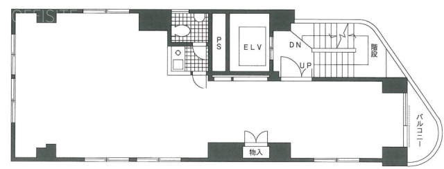 左門町パクスビルB1F 間取り図