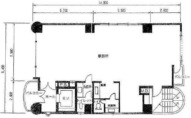 ひのき屋ビル7F 間取り図