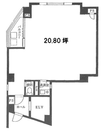 赤坂ASビル2F 間取り図