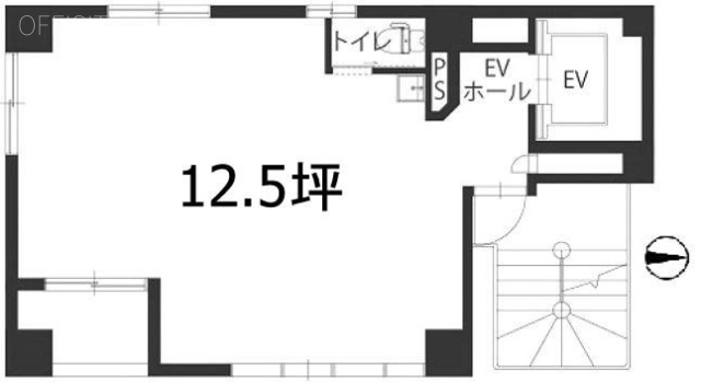 浜松町ウエストビル6F 間取り図